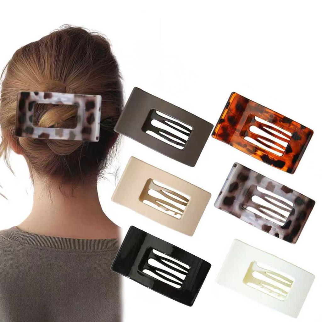 Curved Oval Updo Hair Claw - Temperament Shark Clip