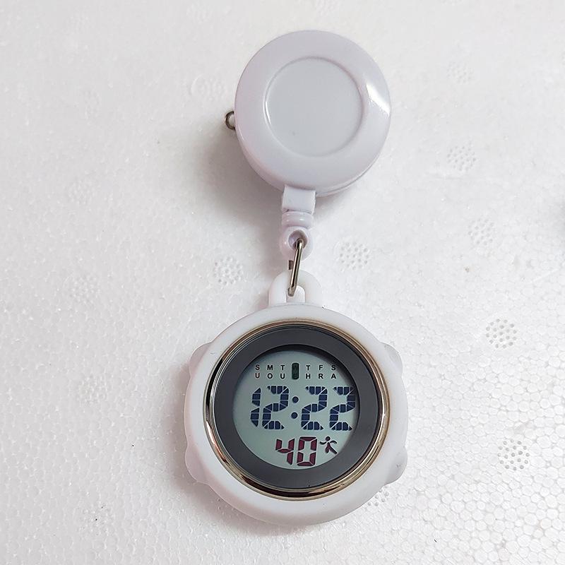 Luminous Retractable Clip-On Nurse Watch for Medical Professionals