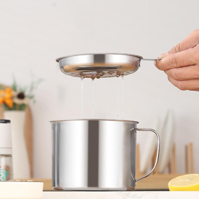 

Bacon Grease Container Kitchen Oil Container Can With Strainer For Store Meat Frying Oil And Cooking Grease Storage