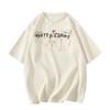 American high street pure cotton white short-sleeved t-shirt women's new summer loose large size trendy brand design half-sleeved top