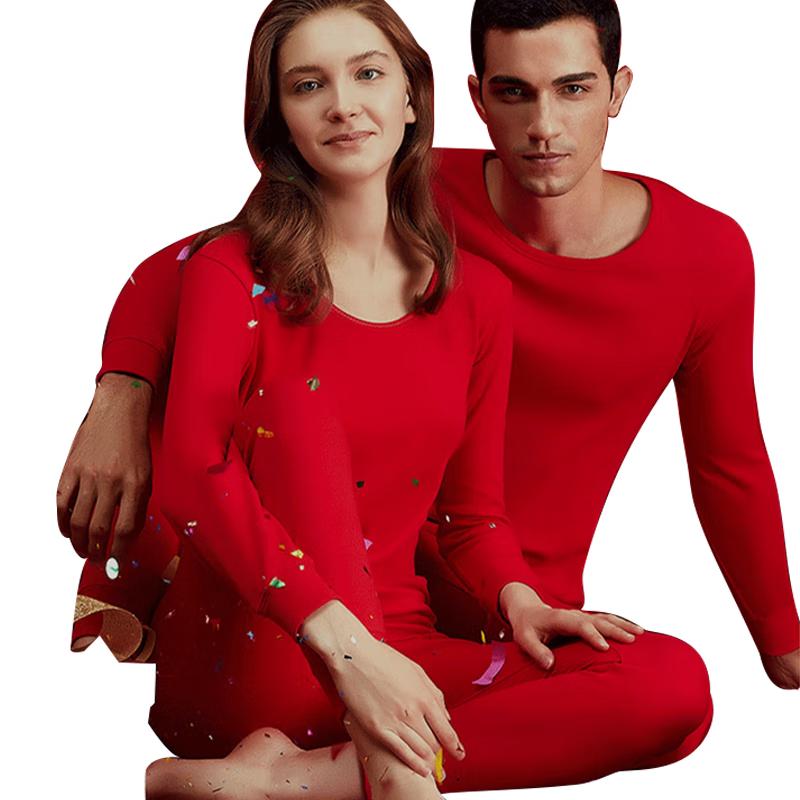 

Мужской красный термокомплект из чистого хлопка Lonsa на год Змеи 3XL (185)