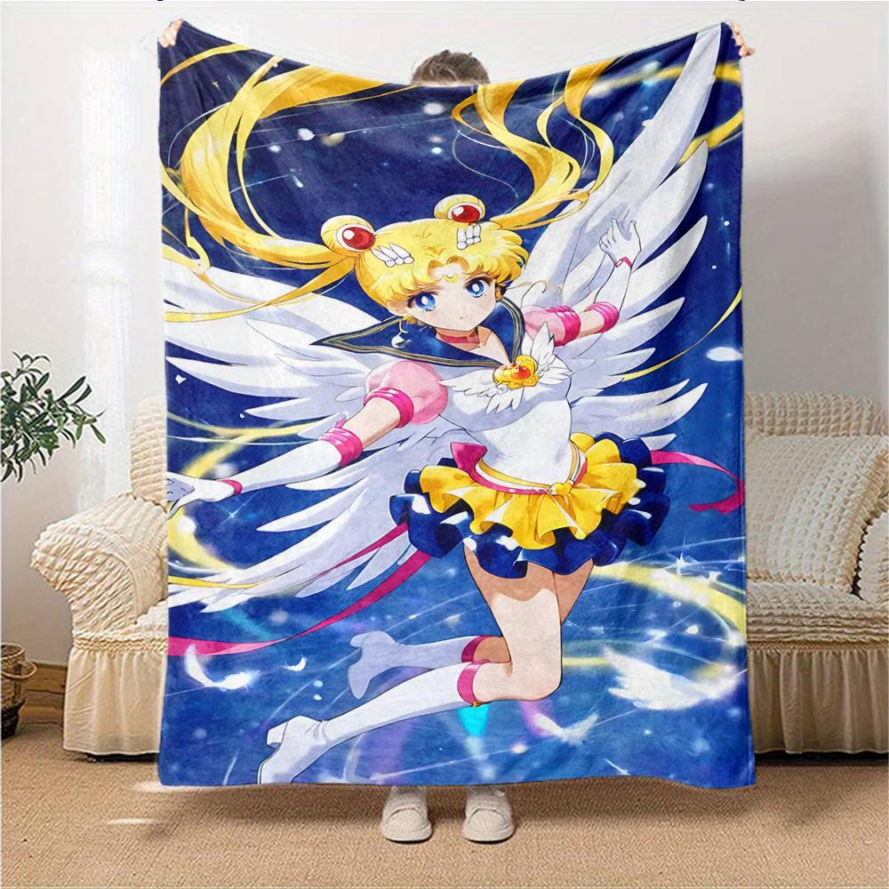 1Pc Superhero Girls' Adventure Blanket For Couch Bed Plush Cozy Fuzzy Blanket Super Soft Warm Blankets For Fall And Winter 0918243