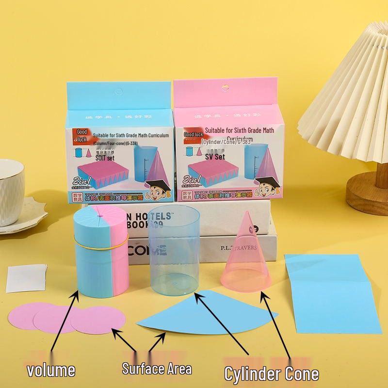6th Grade Geometry Learning Set: Cylinder & Cone Volume/Surface Area Tools