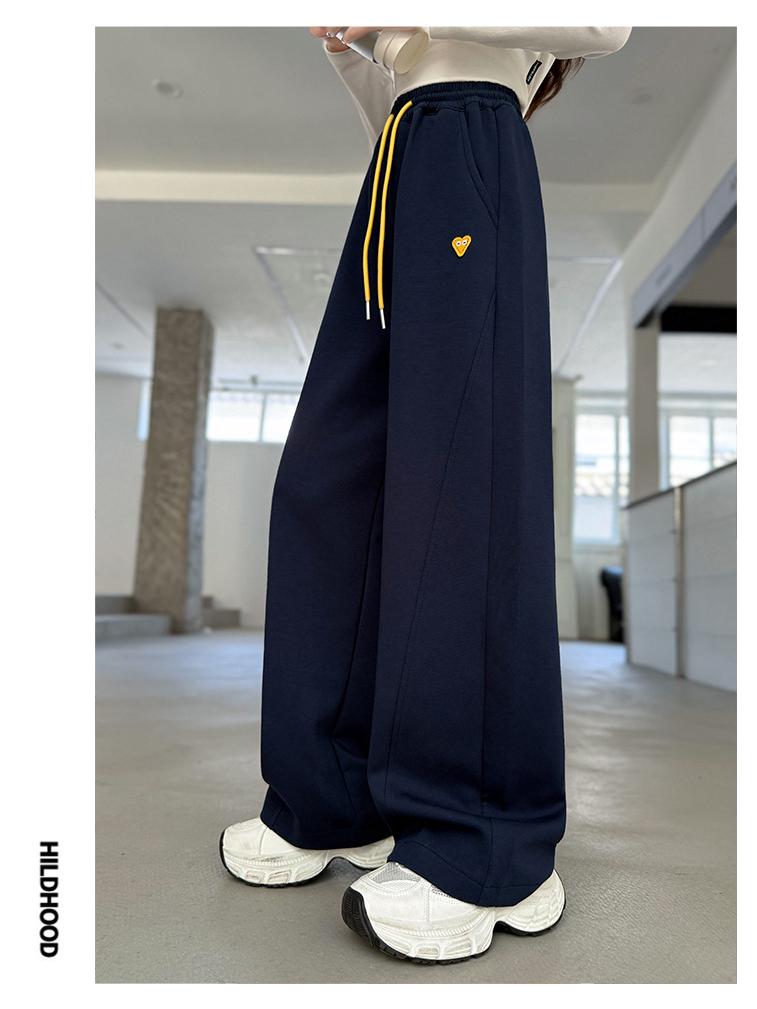 2025 Spring/Autumn Girls' Sports Sweatpants for Middle School Students - Casual Scimitar Pants