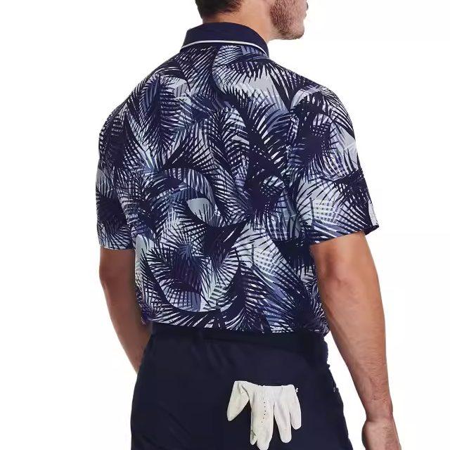 Under Armour SS23 Iso-Chill Graphic Palm Polo Shirt 1377367-410