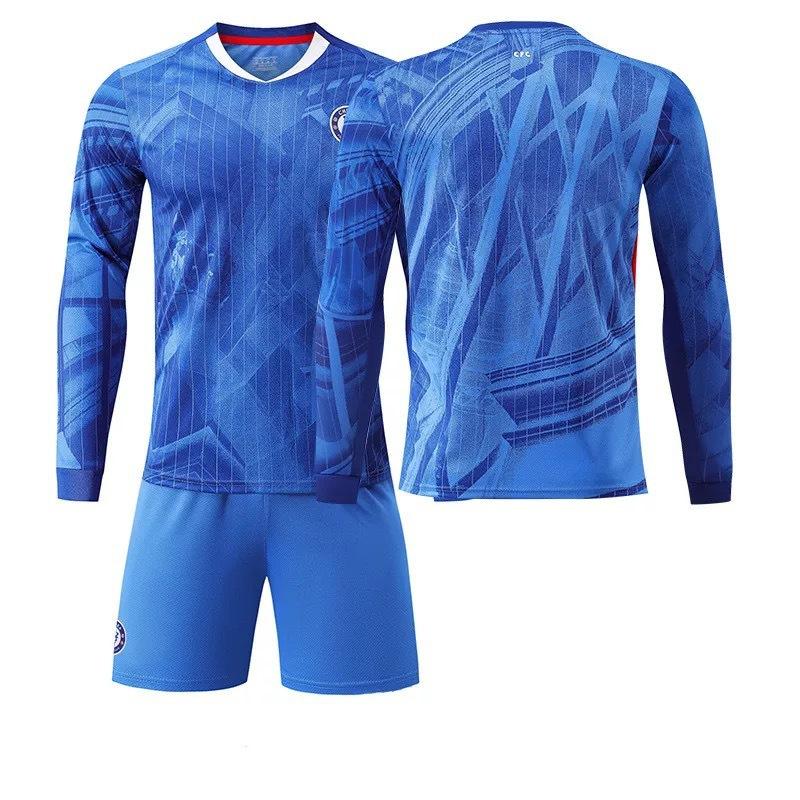 Football training jersey 2526 Chelsea home long-sleeved football jersey No. 10 Palmer 8 Enzo 24 James long #22