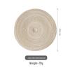 Ensemble Tapis de Table Rond et Manique en Fil de Coton ZISIZ