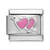 1pcs Fashion 3 Styles Heart Love Charms Italian Links Fit 9mm Bracelet Stainless Steel DIY Making Women Jewelry