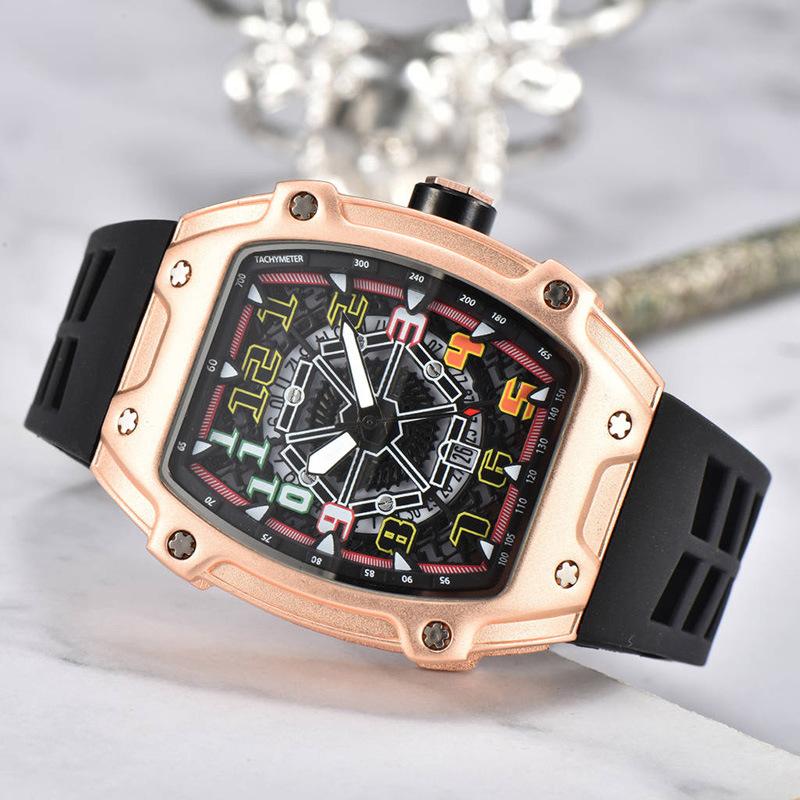 Cross-border Foreign Trade Men's Watch Men's Luminous Quartz Watch Personalized Internet Celebrity J Wine Barrel Fashion Watch