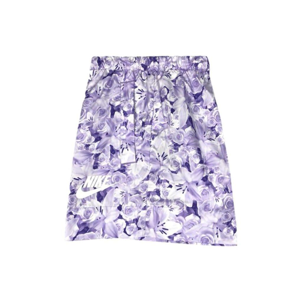 Nike All Over Print Woven Casual Sports Regular Shorts Women Shorts Purple 840656-540
