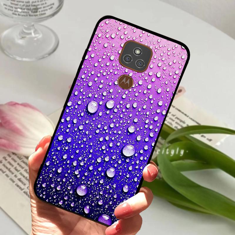 For Motorola Moto E7 Plus Cases E7Plus Cover Soft TPU Silicone Back Cover For Moto E7 E7i Power Case Black Bumper Shells Etui