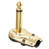 KAUMO Mono Phone Plug, L-Shaped, Gold-Plated, for DIY Patch Cables (Set of 2)
