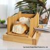 Foldable Bamboo Bread Slicer with Compartments for Home Kitchen