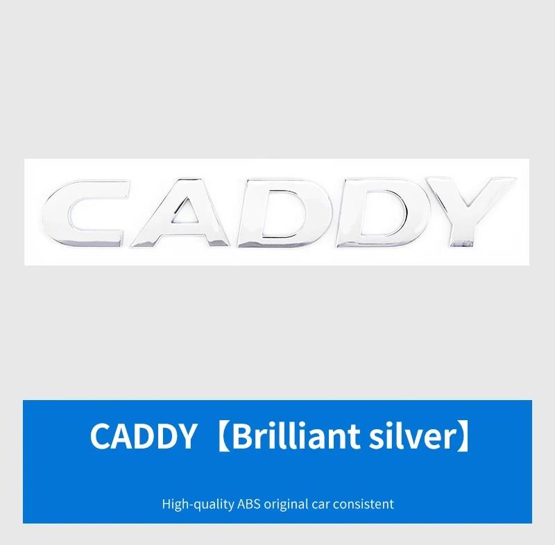 For VW For Volkswagen GTI/CC/V6/V8/Caddy/Jetta/Lavida specific ABS plastic trunk badge sticker silver black decorative label w