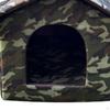 Cat House with Cozy Bed and Detachable Roof for Outdoor Use