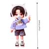 Casual Wear OB11 Doll Hoodie Set Bear Pattern Hippop Shorts Set Doll Sweatshirt Set  Bjd 1/12