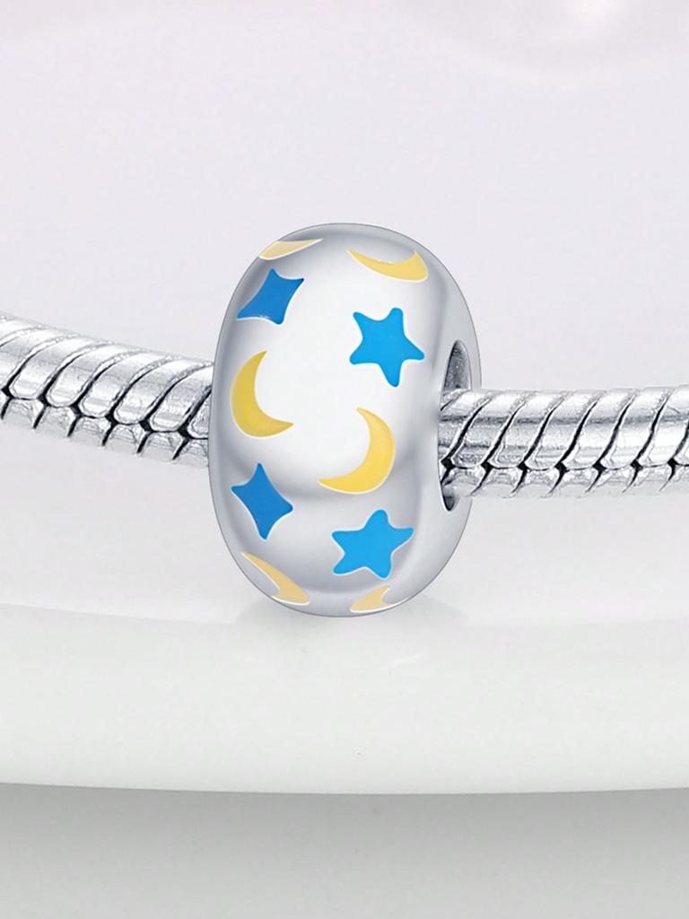 Charms Plata Stars And Moon Beads Charm Copper Plated Fit Charms Copperoriginal Bracelet For Jewelry Making Diy Charm