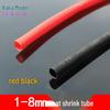 1-8mm Red Black Heat Shrink Tubing, High-Quality & Stable Insulating, 1 Meter