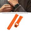Watch Band Silicone Football Texture Quick Release Dual Color Watch Wristband for Galaxy Watch 6 5 4 Orange