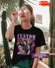 Vlastní Bootleg Rap tričko, Vintage 90's Bootleg, Tričko s vaší fotkou a jménem, Dárek