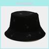 Basic Cotton Fisherman Hat With Wide Brim Coconut Tree Embroidery Design For Sun Protection And Casual Wear
