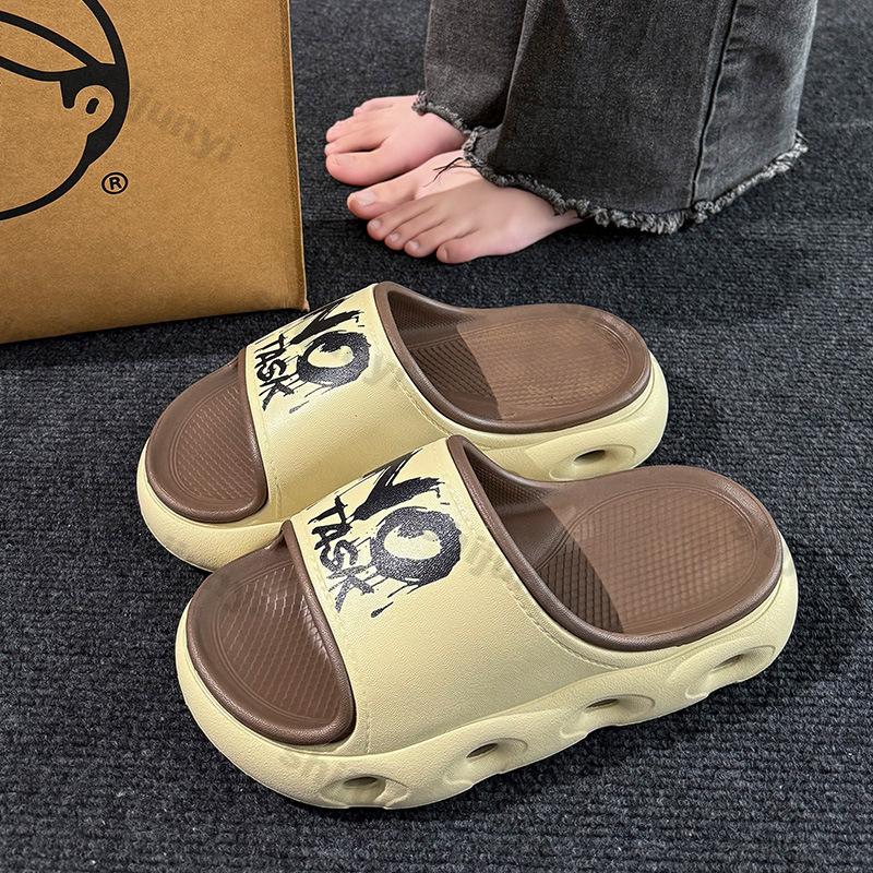 Fashion Couple Slippers Summer Soft Sole Height Increase Men's Cool Slippers Lightweight Comfortable Fashion Outdoor Women Casual Shoes