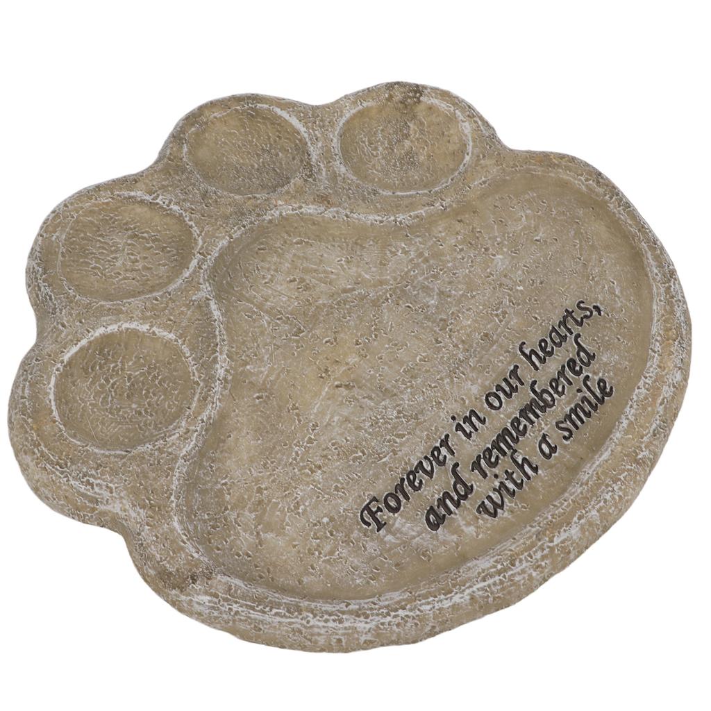 Pet Memorial Stone Synthetic Resin Weatherproof Pet Tombstone for Died Pets Outdoor