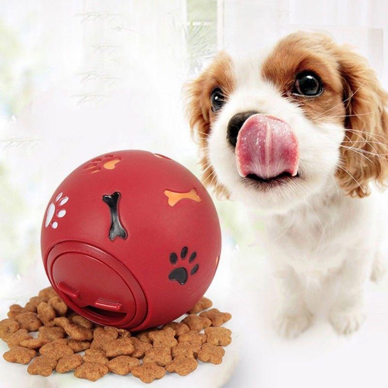 Versatile Pet Toys Food Dispenser Play Ball With Rotate Switch For Puppy Dog
