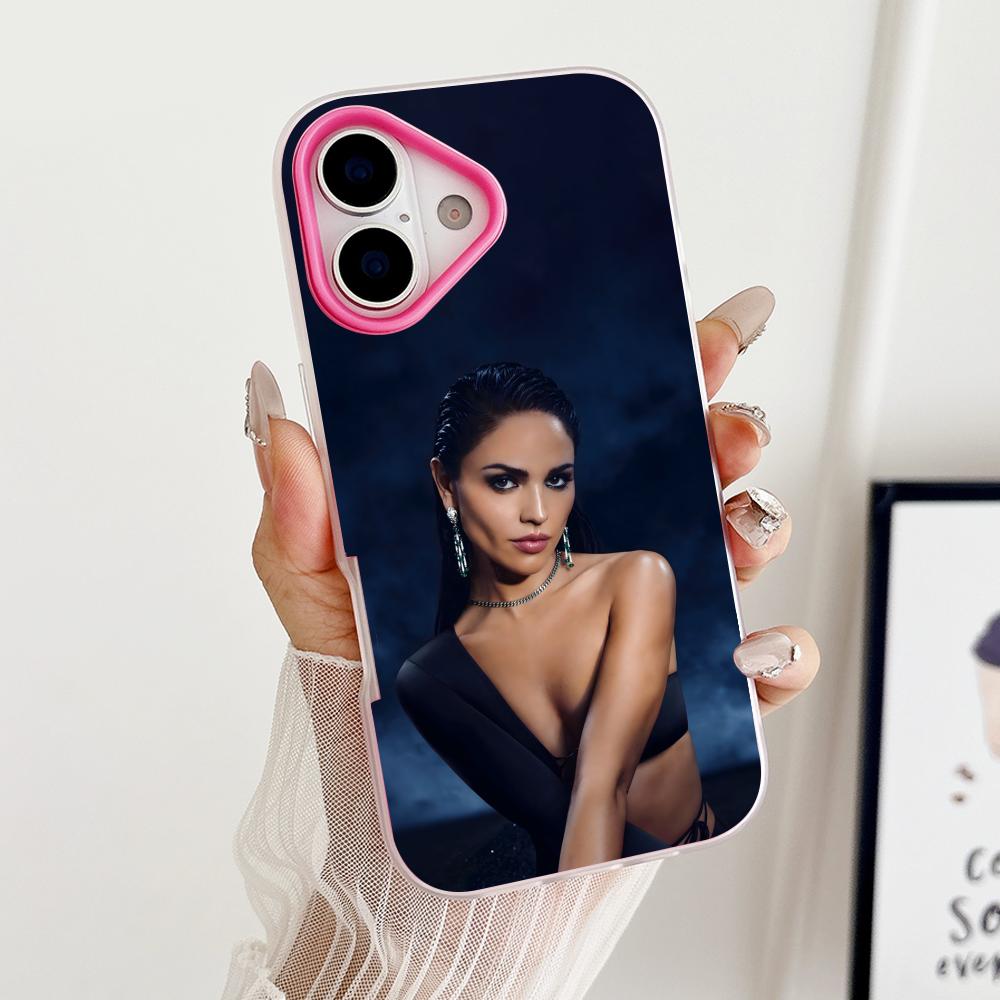 Fashion Eiza Gonzalez Jelly Double layer Rose Red Mobile Phone Case for iPhone 17 16 15 14 13 12 11 Air Pro Max Plus Protective