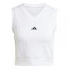 Womens/Ladies Cropped V Neck Slim Tank Top