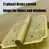 Antique Metal Cabinet Door Hinges Replacement Carved Drawer Door Hinge Decorative Fittings for Jewelry Box Easy to Use
