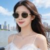 Retro Money Style Metal Oval Sunglasses Women 2026 New Sunscreen UV Protection Hong Kong