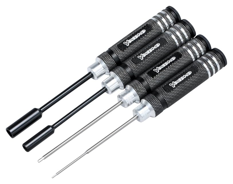 YOKOMO Works Hex/Nut Driver Set and Wrench Set (Black) YT-YRTSBA