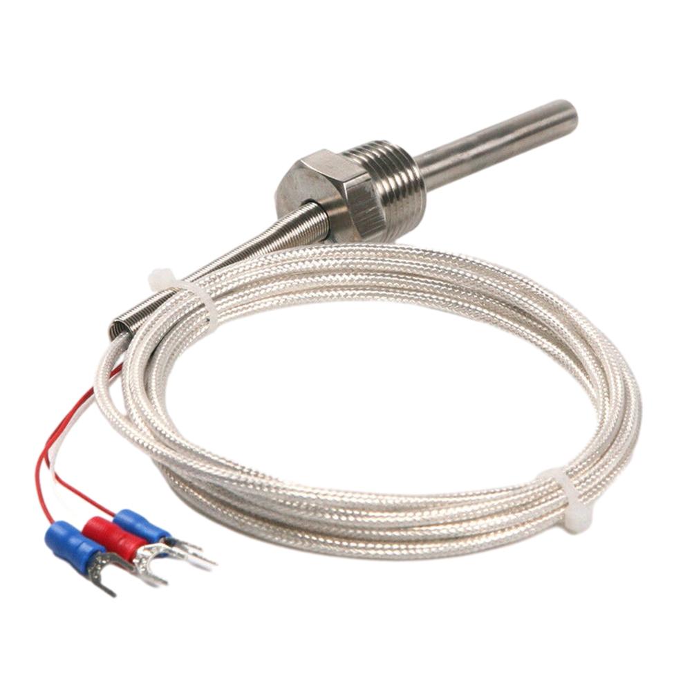 Fixed Thread Stainless Steel Probe Sensor Pt Ohm Protection Tube Stainless Steel
