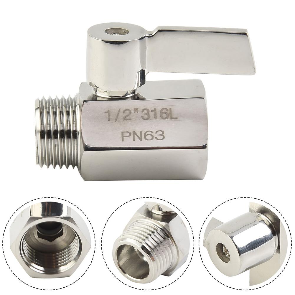 G1/2 INCH NPT Shut Off Valve Hand Valve Shower Head