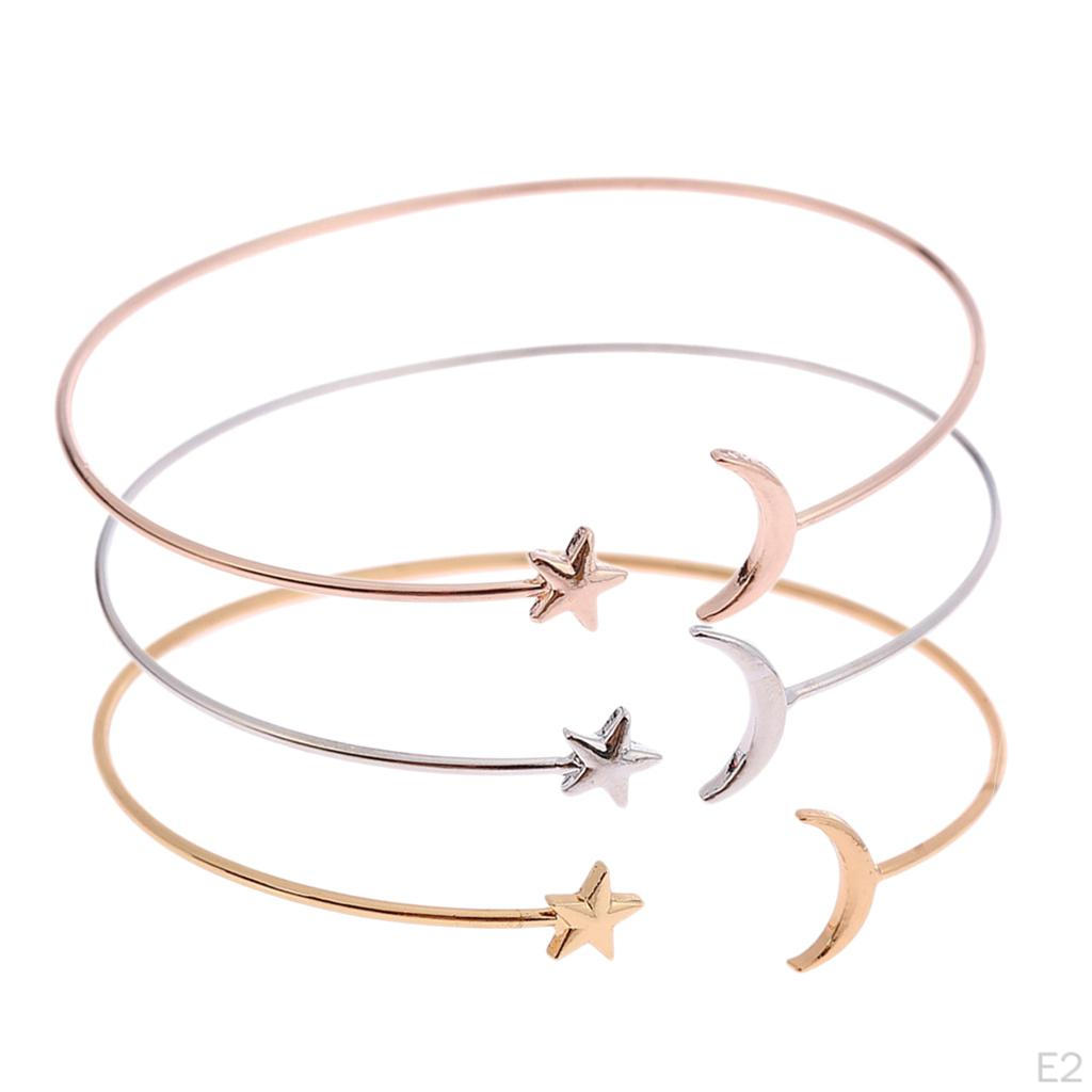 Bohemian Moon Bangle Alloy Bracelet Wedding Jewelry