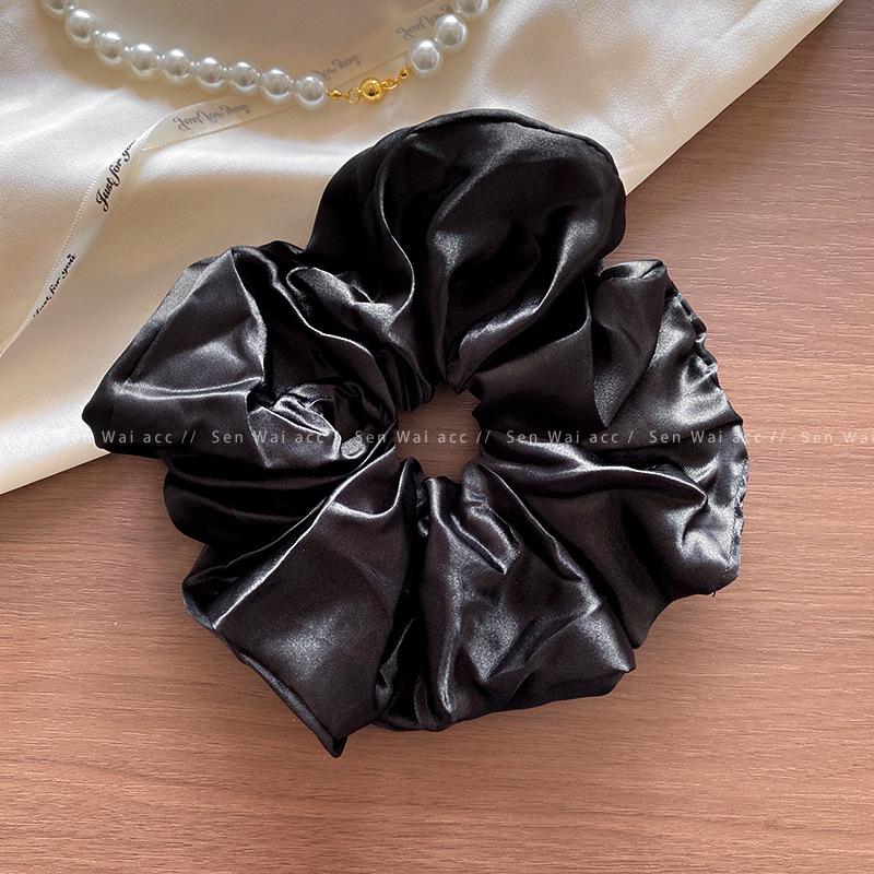 Satin large intestine hair band female lazy style high temperament headband new hair tie rubber band hair accessories