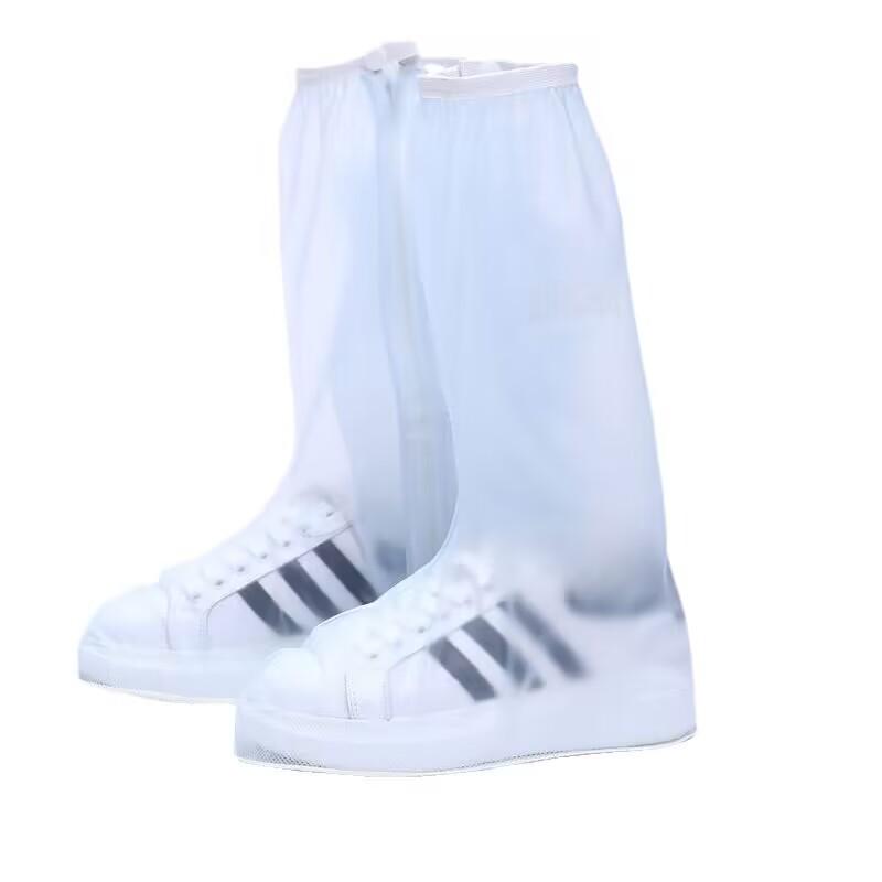 Unisex PVC Waterproof High-Top Non-Slip Shoe Covers for Travel