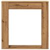 Handcrafted Oak Fireplace Surround 100x20x100 Cm Engineered Wood