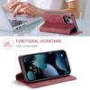 Für iPhone 13 mini Vintage Leder Flip Wallet Hülle mit RFID-blockierendem Kartenschlitz, Mattes Retro Folio Cover für Damen Herren (4 Farben)