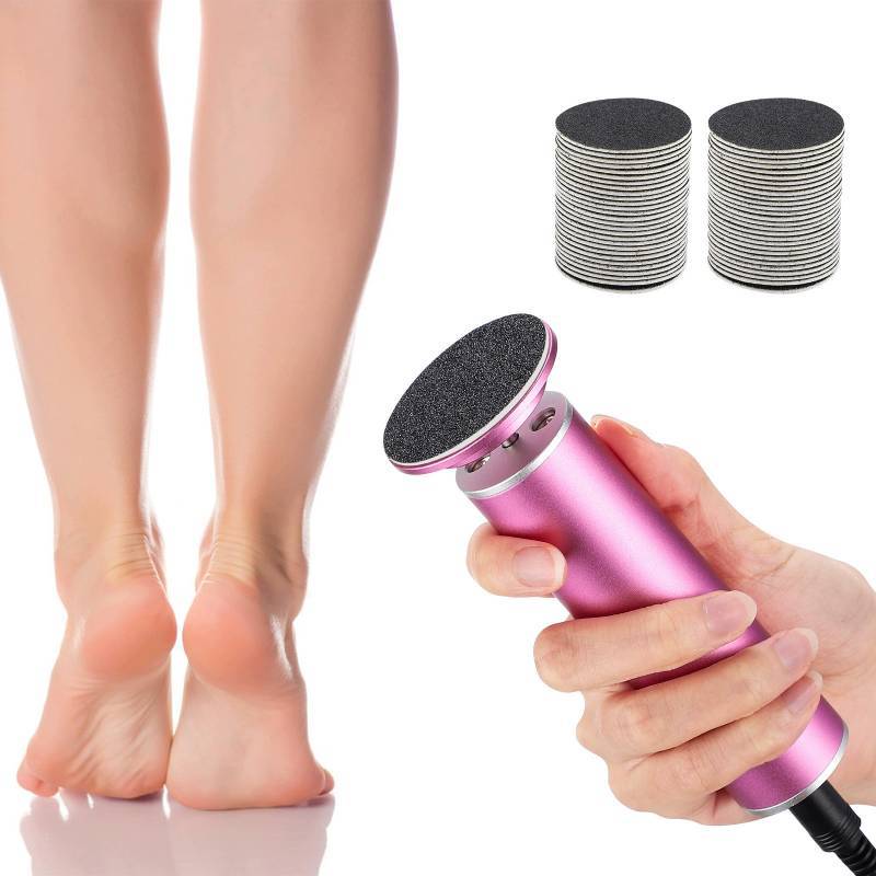 Electric Foot File Replacement Discs For Pedicure And Callus Removal With Silicon Sandpaper Head