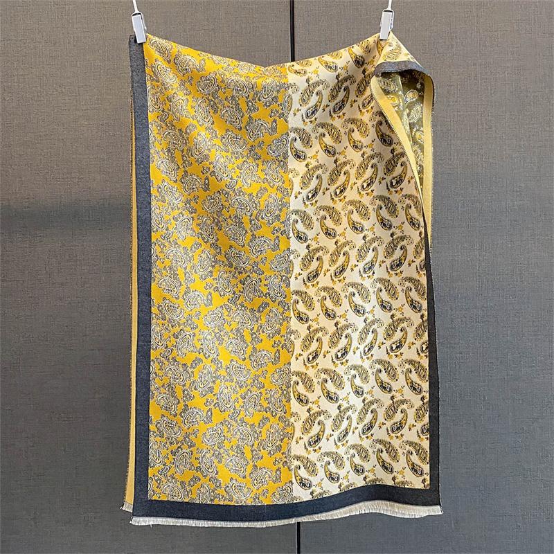 

65*190cm High-Quality Luxury Women Winter Scarf Double-Sided Paisley Faux Cashmere Wraps Shawls Pashmina Blanket Foulard Poncho 65x190cm
