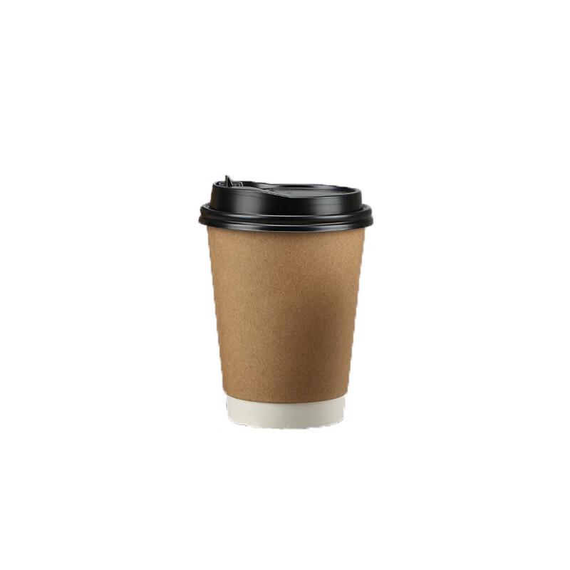 

Disposable Kraft Paper Hot Drink Cups with Lids