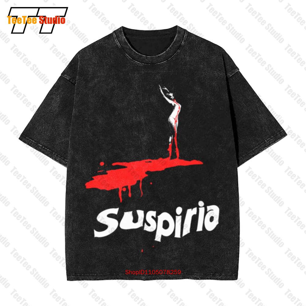Suspiria Logo Dario Argento Horror Vintage Oversized TShirt SHS S