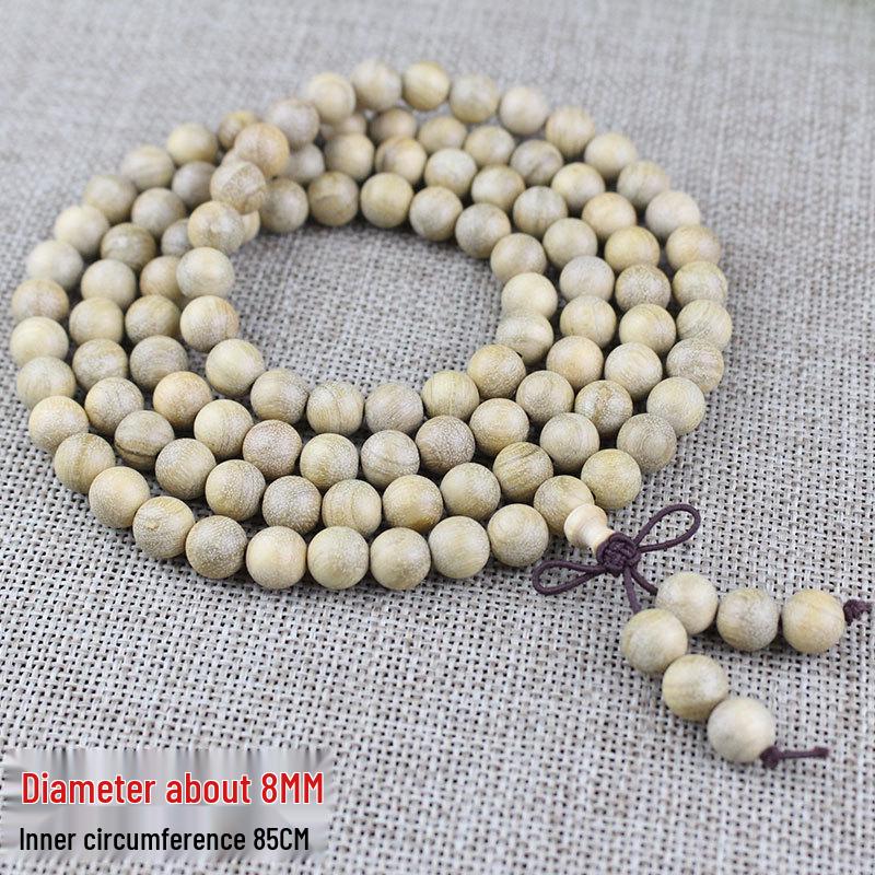 Wooden Sandalwood Buddhist Bead Bracelets - 108 Beads, Unisex Jewelry for Couples