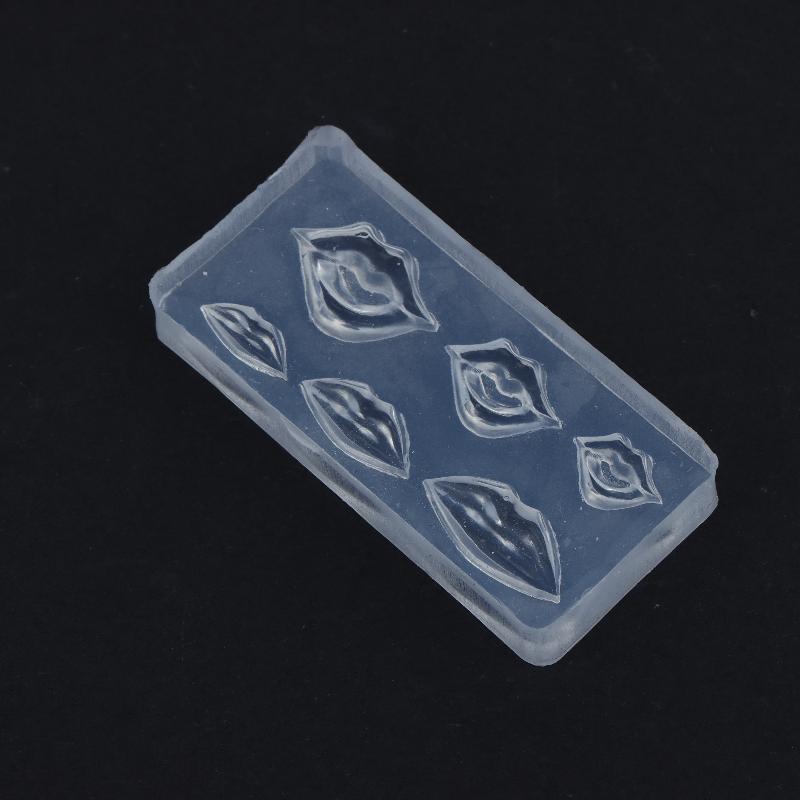 3D Lip Nail Art Silicone Mold Heat Resistant 1Pcs Cute Nail Charm Tool for Women Gel Nail Art DIY