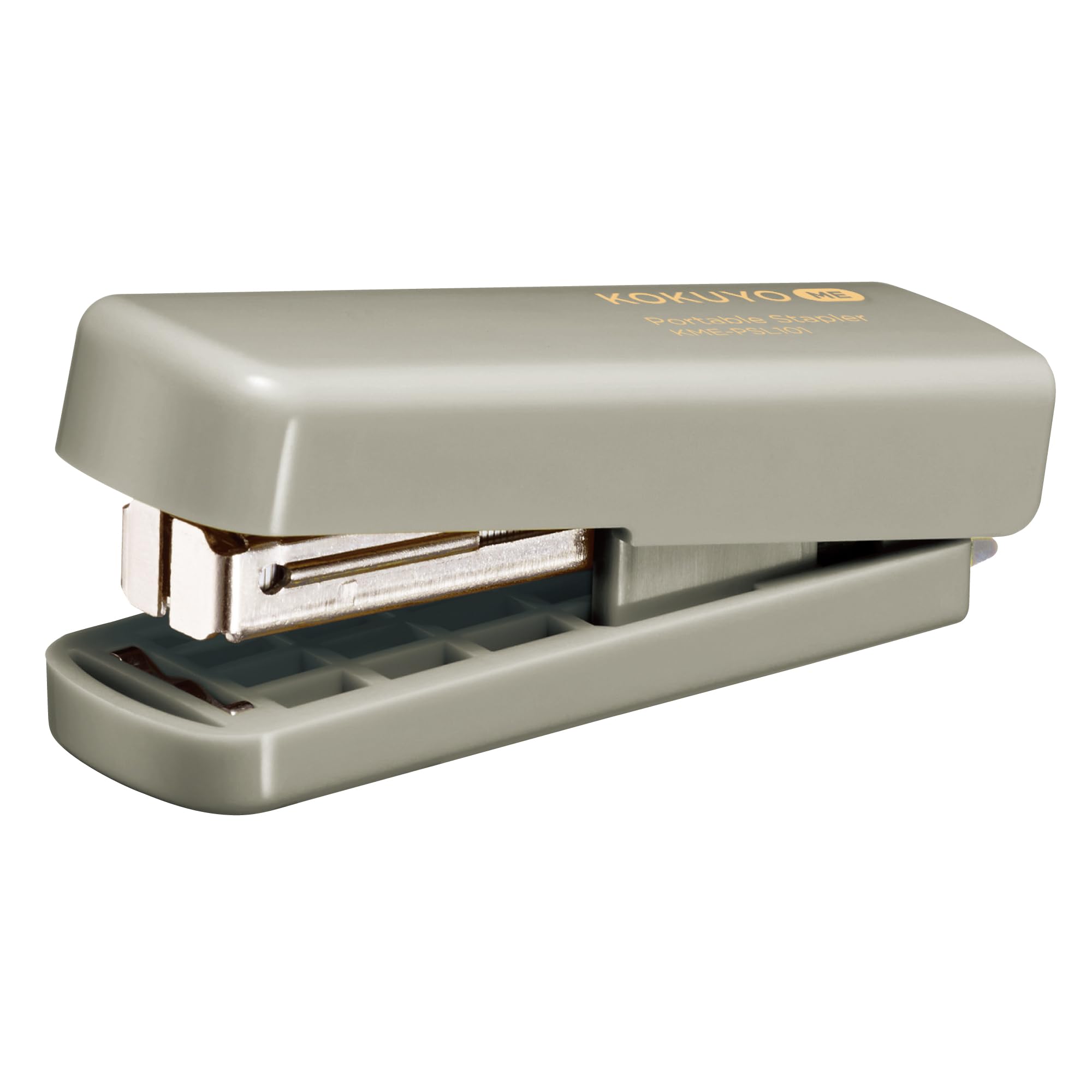 

KOKUYO Portable Stapler Dusty ME, Foldable, Olive, KME-PSL101MG