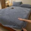 Soft Warm Mattress Cover with All Around Elastic Band Coral Fleece Mattress Cover Bed Linen Double Queen King Mattress Protector