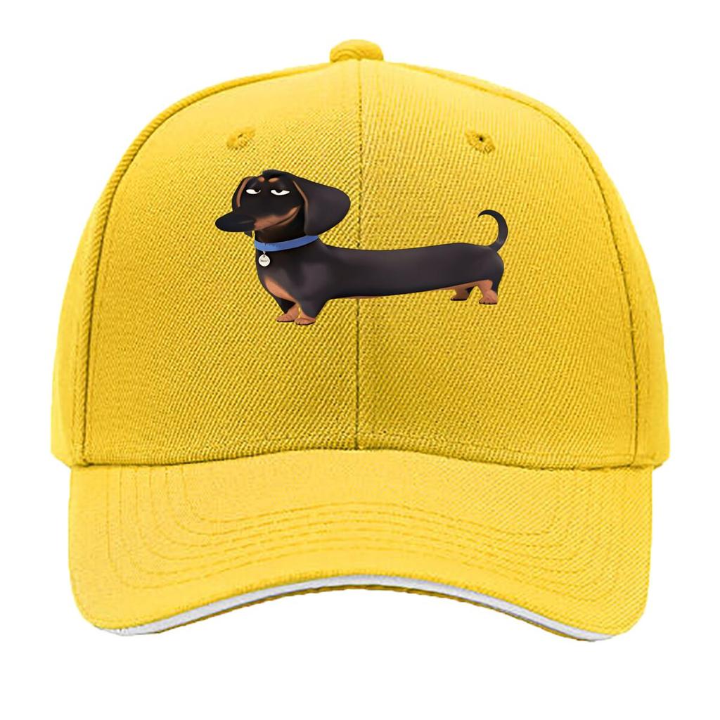 Fun Sausage Dog Print Baseball Cap Fashionable Adjustable Lightweight Durable Ideal for Hiking Sandwich Baseball Cap