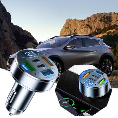 250W 5 Ports Autoladegerät Schnelllade PD QC3.0 USB C Autotelefonladegerät Adapter mit Spannung für iPhone Samsung Huawei